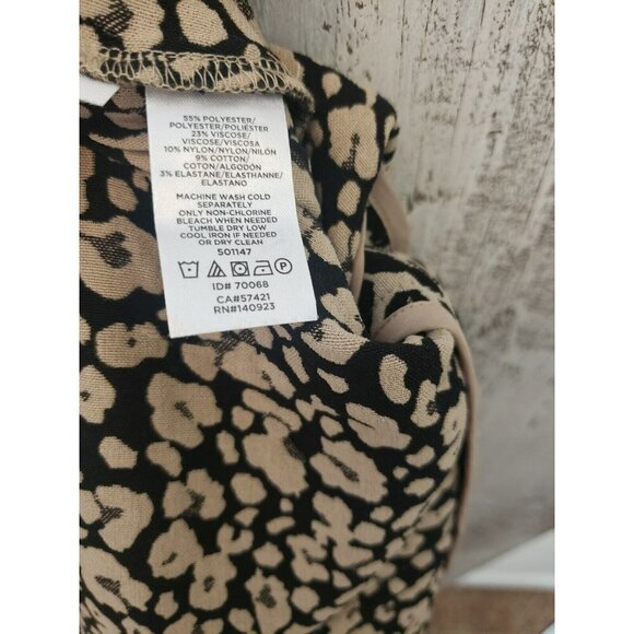 Loft Dressbarn Womens Skirt Wool, leopard animal print Size 26 plus New $69.50 - Picture 5 of 5